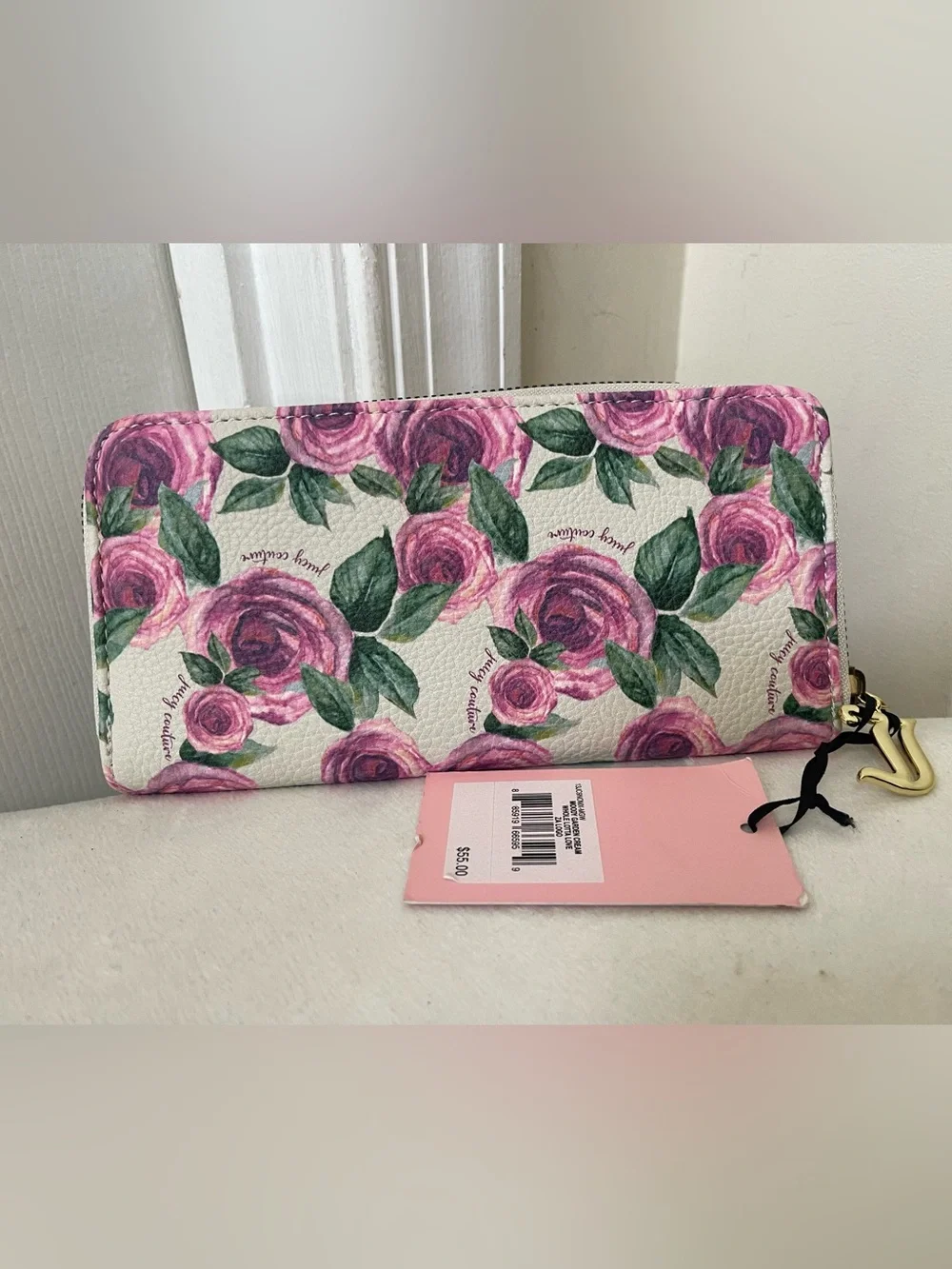Juicy Couture Pink Heart Floral Women's Wallet